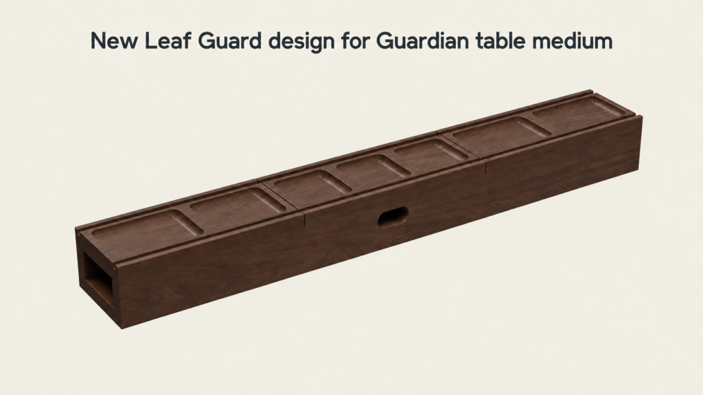 Leaf Guard -  Guardian Table - Medium Stained Oak